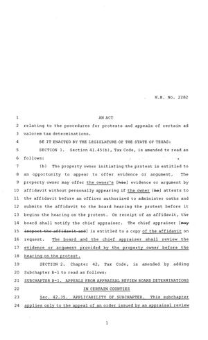 84th Texas Legislature, Regular Session, House Bill 2282
