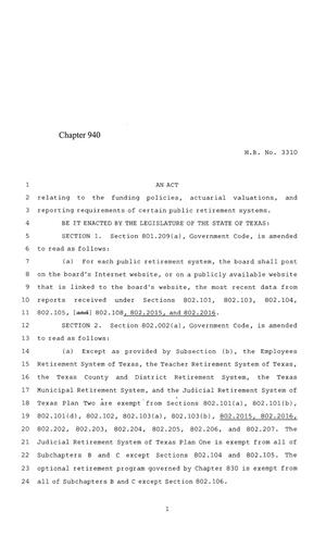 84th Texas Legislature, Regular Session, House Bill 3310, Chapter 940