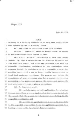 84th Texas Legislature, Regular Session, Senate Bill 1978, Chapter 1229
