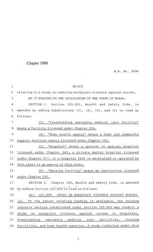 84th Texas Legislature, Regular Session, House Bill 2696, Chapter 1088