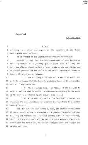84th Texas Legislature, Regular Session, Senate Bill 1824, Chapter 964