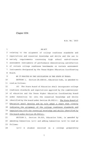 84th Texas Legislature, Regular Session, House Bill 1613, Chapter 1036