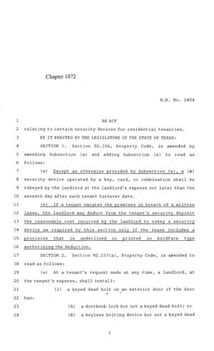 84th Texas Legislature, Regular Session, House Bill 2404, Chapter 1072