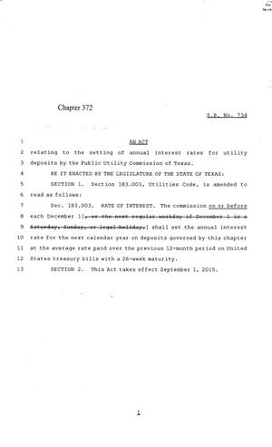 84th Texas Legislature, Regular Session, Senate Bill 734, Chapter 372