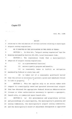 84th Texas Legislature, Regular Session, House Bill 1186, Chapter 523