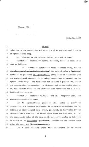 84th Texas Legislature, Regular Session, Senate Bill 1339, Chapter 628