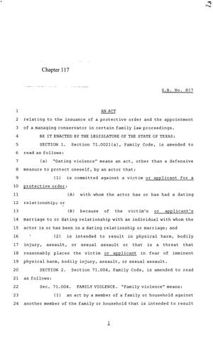 84th Texas Legislature, Regular Session, Senate Bill 817, Chapter 117