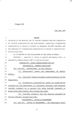 84th Texas Legislature, Regular Session, Senate Bill 339, Chapter 301