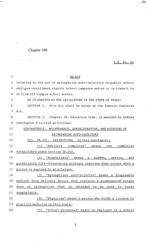 84th Texas Legislature, Regular Session, Senate Bill 66, Chapter 180