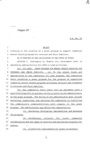 84th Texas Legislature, Regular Session, Senate Bill 55, Chapter 327