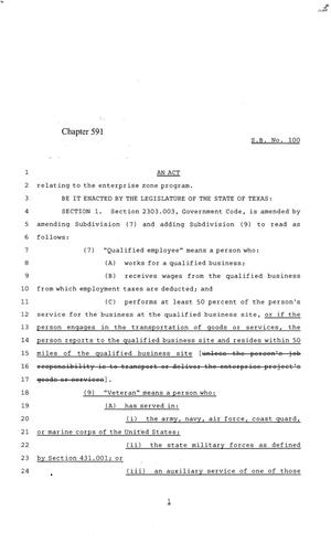 84th Texas Legislature, Regular Session, Senate Bill 100, Chapter 591
