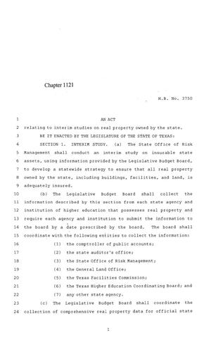 84th Texas Legislature, Regular Session, House Bill 3750, Chapter 1121