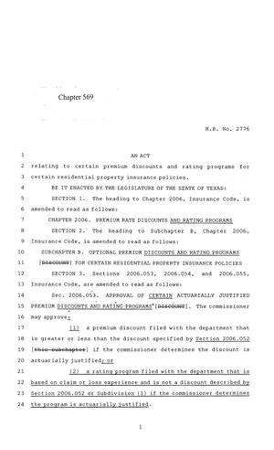 84th Texas Legislature, Regular Session, House Bill 2776, Chapter 569