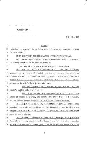 84th Texas Legislature, Regular Session, Senate Bill 455, Chapter 186