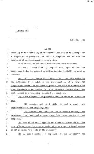 84th Texas Legislature, Regular Session, Senate Bill 1563, Chapter 493