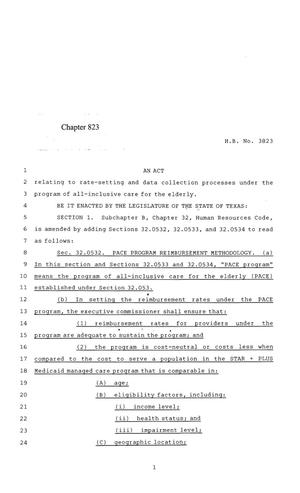 84th Texas Legislature, Regular Session, House Bill 3823, Chapter 823