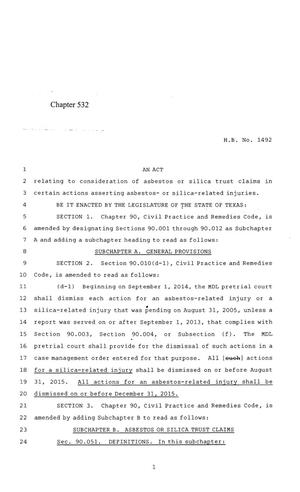 84th Texas Legislature, Regular Session, House Bill 1492, Chapter 532
