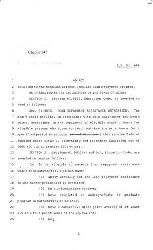 84th Texas Legislature, Regular Session, Senate Bill 686, Chapter 242