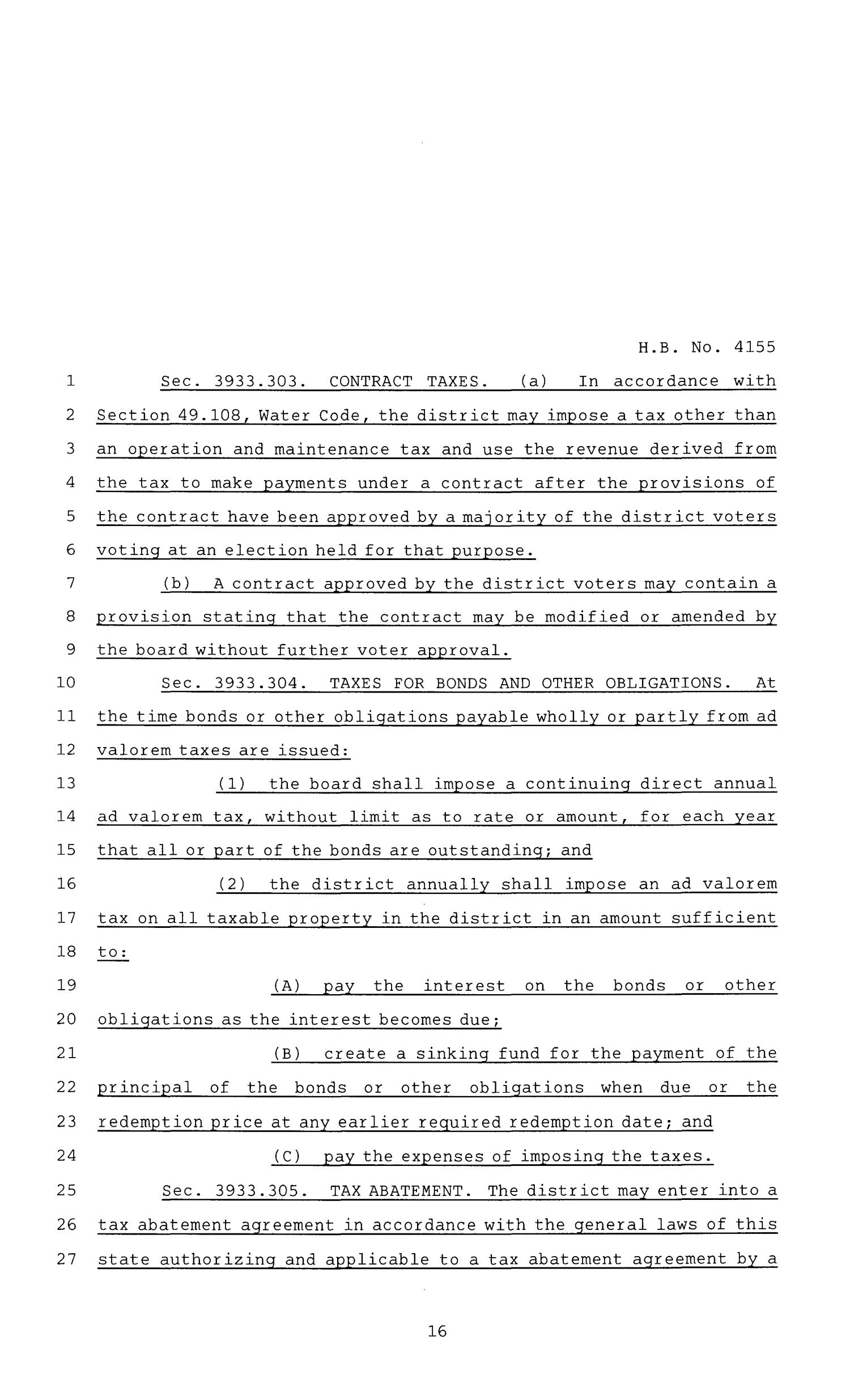 84th Texas Legislature, Regular Session, House Bill 4155, Chapter 1239
                                                
                                                    [Sequence #]: 16 of 53
                                                