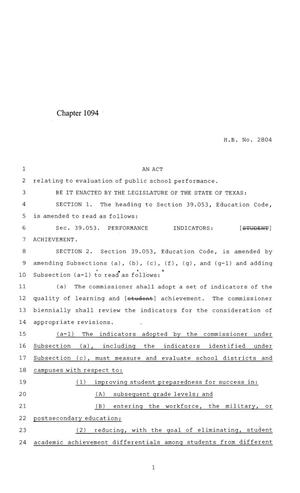 84th Texas Legislature, Regular Session, House Bill 2804, Chapter 1094