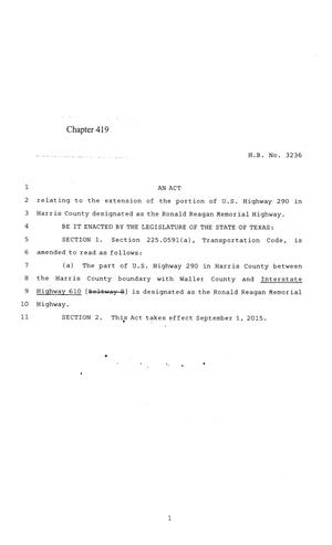 84th Texas Legislature, Regular Session, House Bill 3236, Chapter 419