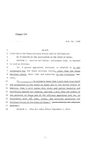 84th Texas Legislature, Regular Session, House Bill 1598, Chapter 534