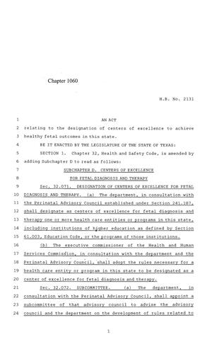 84th Texas Legislature, Regular Session, House Bill 2131, Chapter 1060