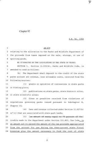84th Texas Legislature, Regular Session, Senate Bill 1366, Chapter 82