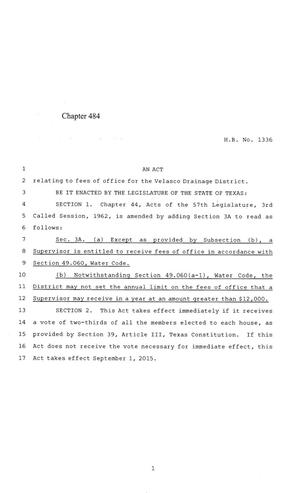 84th Texas Legislature, Regular Session, House Bill 1336, Chapter 484