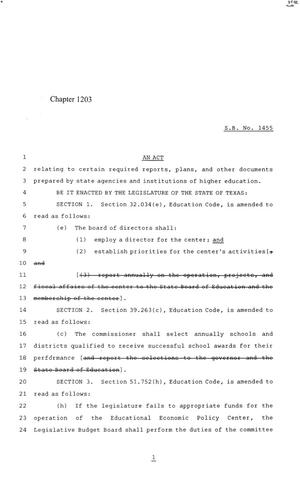 84th Texas Legislature, Regular Session, Senate Bill 1455, Chapter 1203