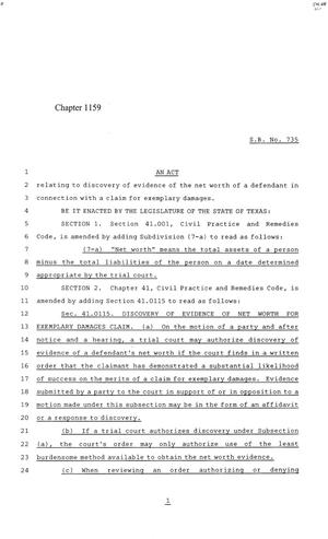 84th Texas Legislature, Regular Session, Senate Bill 735, Chapter 1159