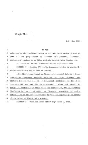 84th Texas Legislature, Regular Session, House Bill 3680, Chapter 584