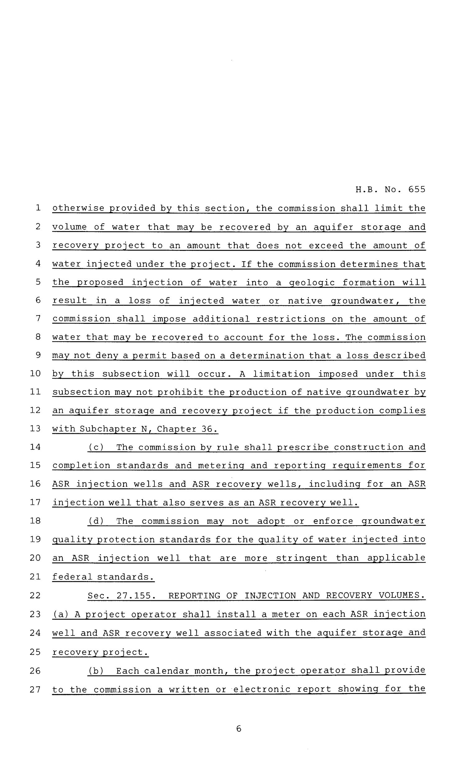 84th Texas Legislature, Regular Session, House Bill 655, Chapter 505
                                                
                                                    [Sequence #]: 6 of 20
                                                