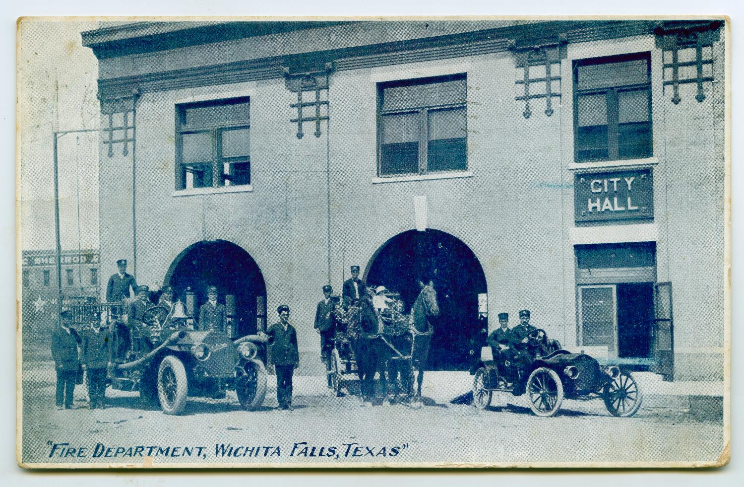 [Postcard of Wichita Falls Fire Department]
                                                
                                                    [Sequence #]: 1 of 2
                                                