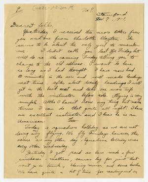 [Letter from Henry Clay, Jr. to his Family, November 7, 1917]