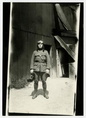 [Photograph of Henry Clay, Jr. by a Hangar]