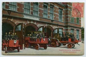 [Postcard of a Fire Station, Amsterdam, Germany]