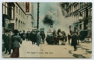 [Postcard of a Fire Engine]