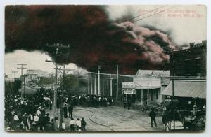 [Postcard of a Fire at the Delaware Hotel, Mineral Wells, Texas]