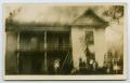 Postcard: [Postcard with a Photograph of a Burning Home in Dallas, Texas]