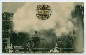 [Postcard of a Burning Rooftop, Berlin, Germany]