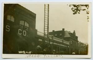 Primary view of object titled '[Postcard with a Photograph of the Webb Factory in St. Louis]'.