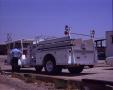 Thumbnail image of item number 1 in: '[Unloading New Fire Truck]'.