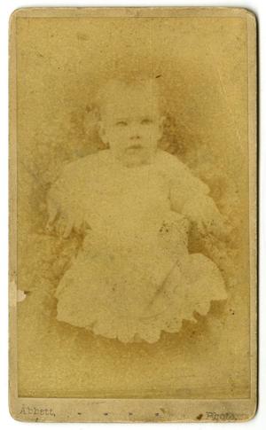 Primary view of object titled '[Portrait of Bulah Caldwell as Baby]'.