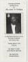 Primary view of [Funeral Program for Jessie D. Derbigny, March 5, 1991]