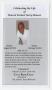 Primary view of [Funeral Program for Earnest Sercy Henson, February 21, 2013]