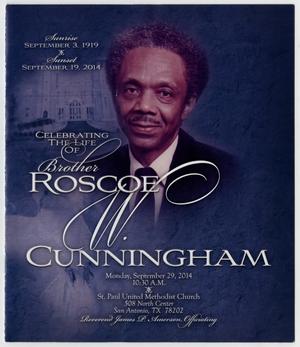 [Funeral Program for Roscoe Cunningham, September 29, 2014]