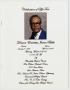Thumbnail image of item number 1 in: '[Funeral Program for James Bibbs, March 9, 2009]'.