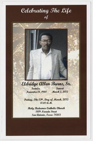 Primary view of object titled '[Funeral Program for Eldridge Allen Burns, Sr., March 13, 2015]'.