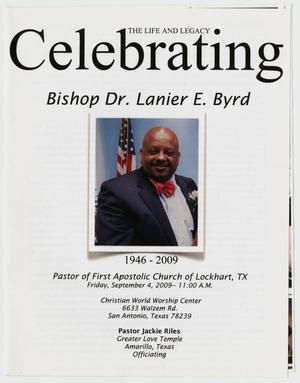 [Funeral Program for Lanier E. Byrd, September 4, 2009]